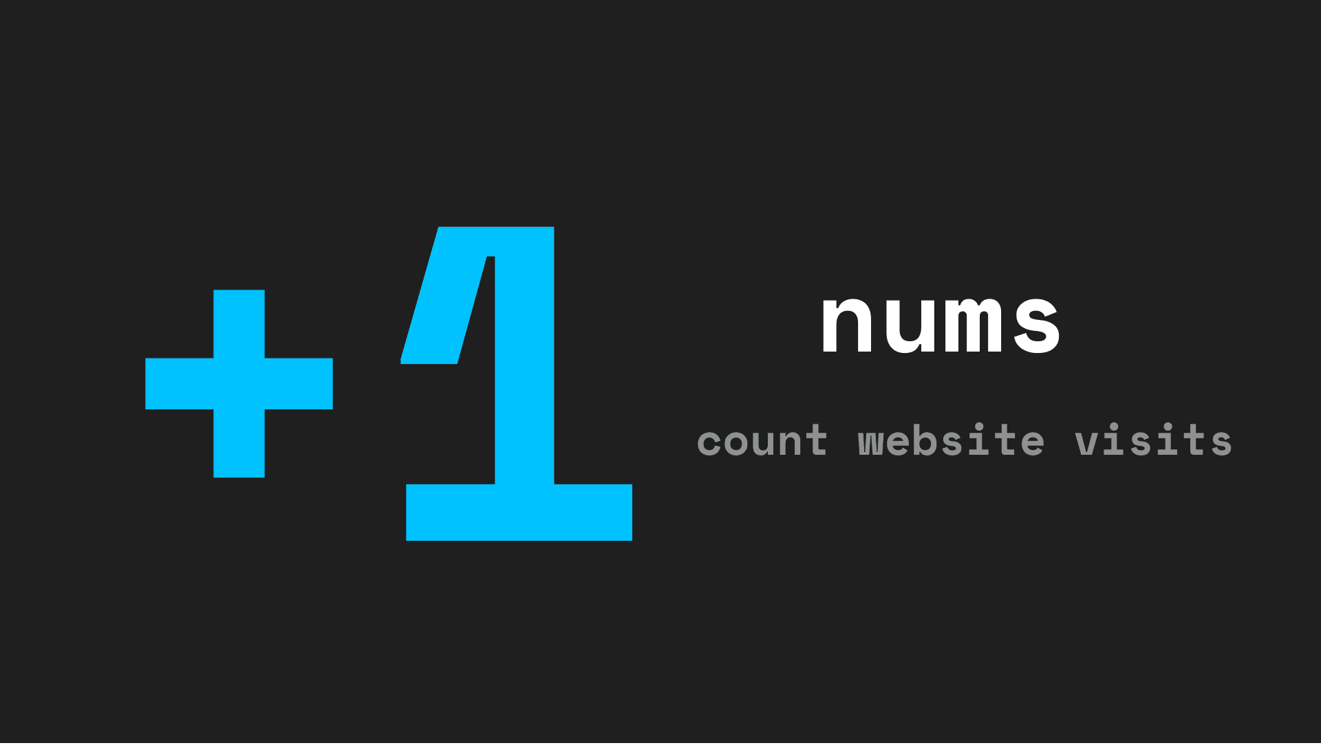 Nums page-view counter project preview