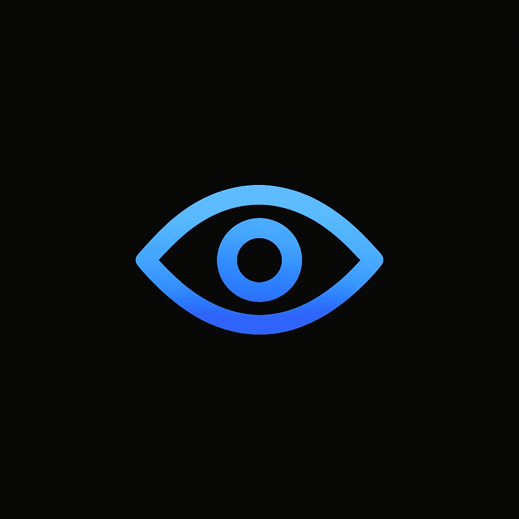 Blue Spy eye icon uploaded by Advay